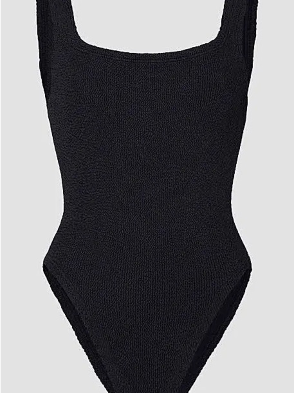 Hunza G Black square neck One-Piece Swimsuit